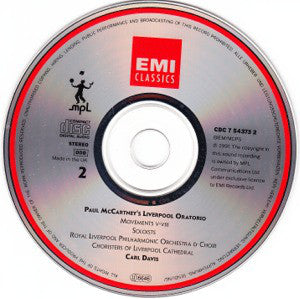 Paul McCartney - Kiri Te Kanawa • Sally Burgess • Jerry Hadley • Willard White • Royal Liverpool Philharmonic Orchestra & Choir* • Choristers of Liverpool Cathedral • Carl Davis (5) : Liverpool Oratorio (2xCD, Album)