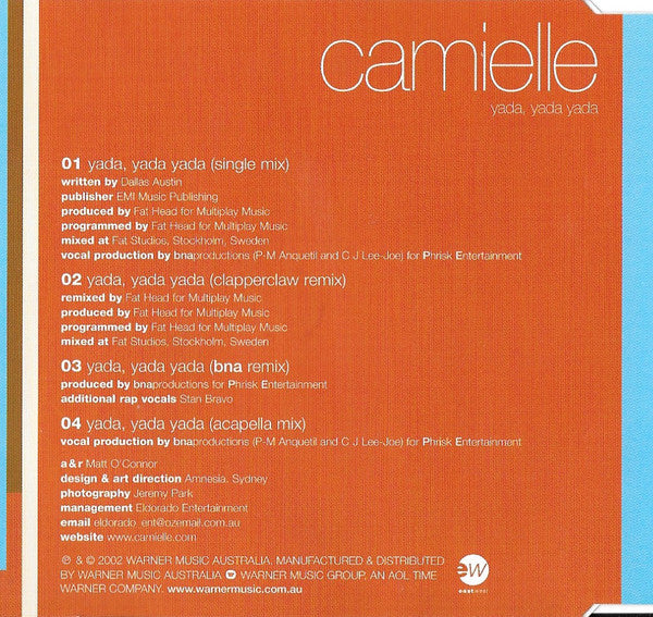 Camielle : Yada, Yada Yada (CD, Single)
