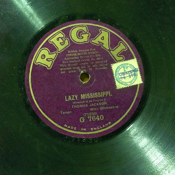 F. W. Ramsey / Thomas Jackson (5) : Humming / Lazy Mississippi (Shellac, 10")