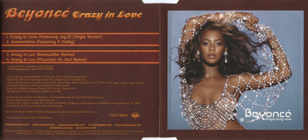 Beyoncé : Crazy In Love (CD, Single)