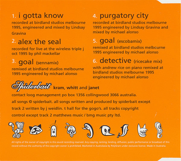Spiderbait : I Gotta Know (CD, Single)