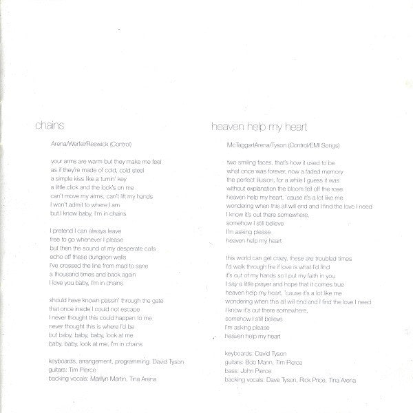 Tina Arena : Don't Ask (CD, Album)