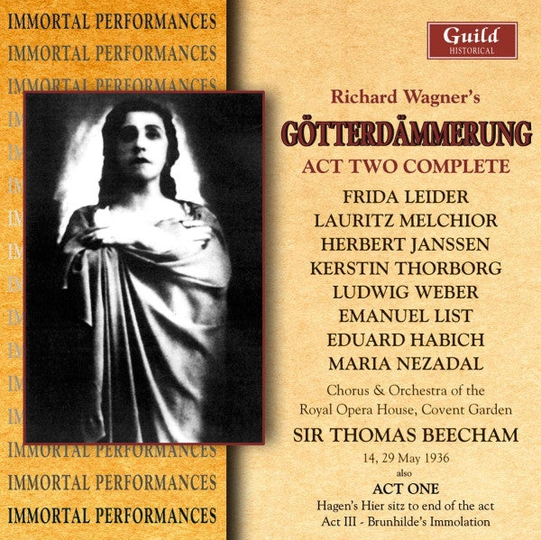 Richard Wagner, Sir Thomas Beecham, Frida Leider, Lauritz Melchior : Götterdämmerung: Act Two Complete (2xCD)
