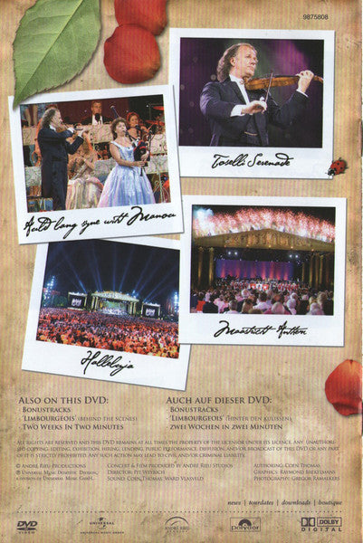 André Rieu : Songs From My Heart - Aus Meinem Herzen (Live In Maastricht) (DVD-V, PAL)