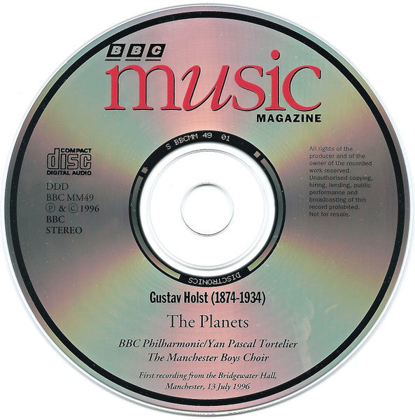 Gustav Holst, BBC Philharmonic, Yan Pascal Tortelier : The Planets (CD, Sli)
