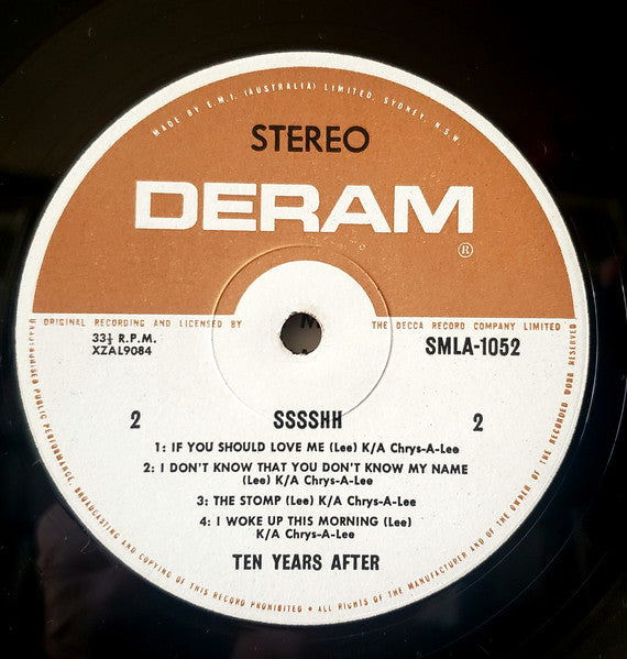 Ten Years After : Ssssh. (LP, Album, RP)