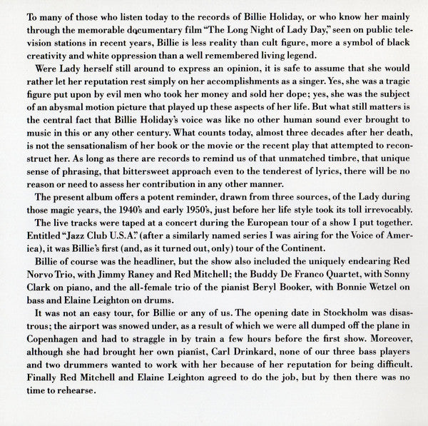 Billie Holiday : Billie's Blues (CD, Comp, RE)
