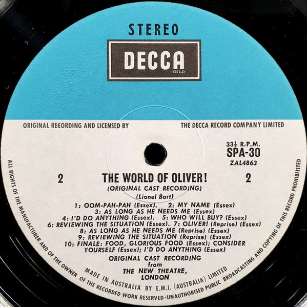 Lionel Bart - Original Cast* : The World Of Oliver! (LP, Album)