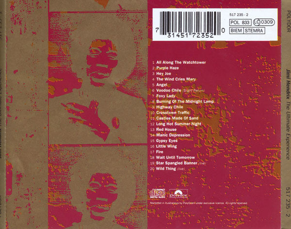 Jimi Hendrix : The Ultimate Experience (CD, Comp, RM)