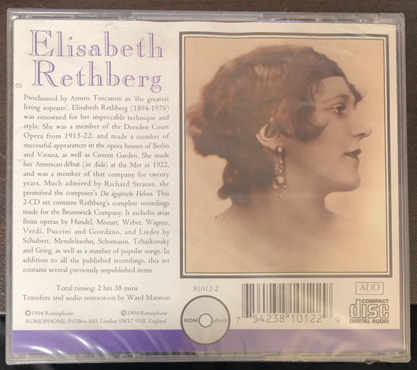 Elisabeth Rethberg : The Complete Brunswick Recordings (1924-29( (2xCD, Comp)