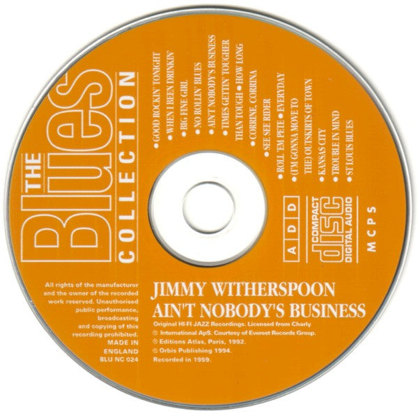 Jimmy Witherspoon : Ain’t Nobody’s Business (CD, Comp)