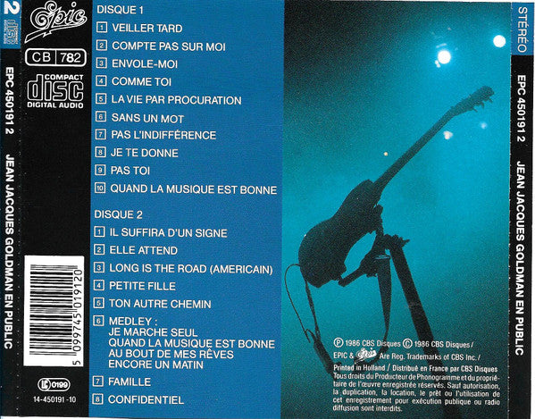 Jean-Jacques Goldman : En Public (2xCD, Album, RE)