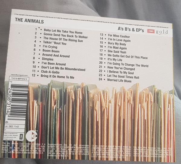 The Animals : A's B's & EP's (CD, Comp, Copy Prot., EMI)