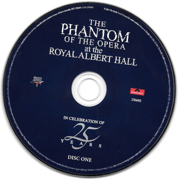 25th Anniversary Cast : The Phantom Of The Opera At The Royal Albert Hall (In Celebration Of 25 Years) (2xCD, Album, Liv)