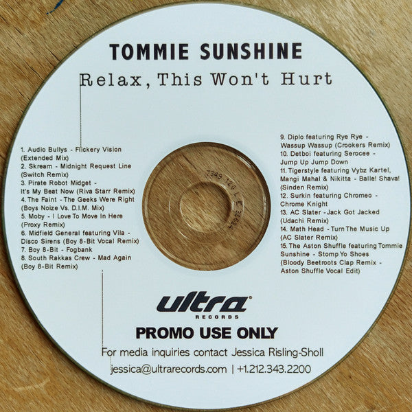 Tommie Sunshine : Relax, This Won't Hurt (CDr, Comp, Mixed)