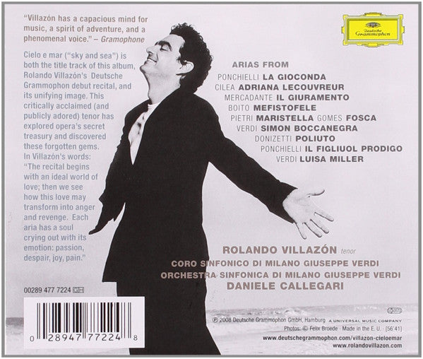 Rolando Villazón : Cielo E Mar (CD, Album)