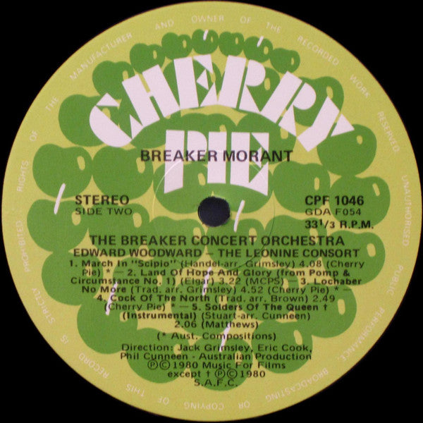 Edward Woodward, The Breaker Concert Orchestra, The Leonine Consort : Breaker Morant (Music From The Film) (LP, Album)