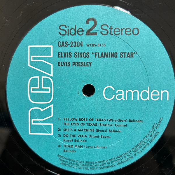 Elvis Presley : Elvis Sings "Flaming Star" (LP, Album, RP)