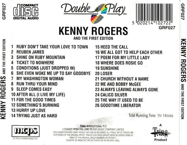 Kenny Rogers & The First Edition : Ruby Don't Take Your Love To Town (CD, Comp)