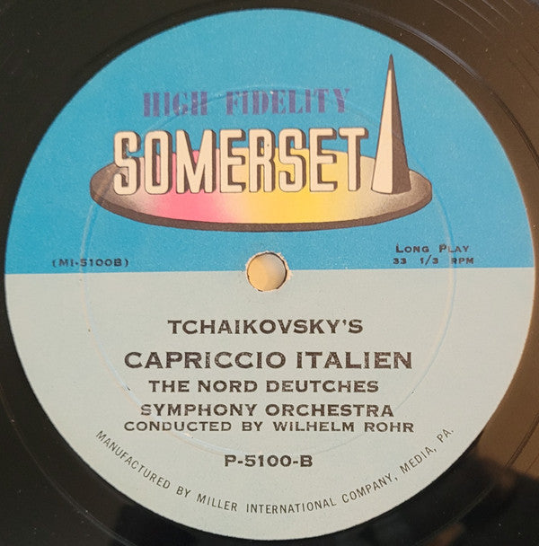 Pyotr Ilyich Tchaikovsky / NDR Sinfonieorchester, Wilhelm Rohr : 1812 Overture (LP, Album, Mono, Two)