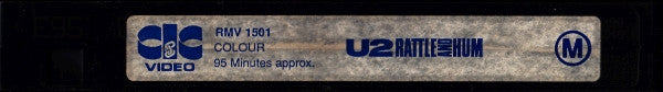 U2 : Rattle And Hum (The Full Length Motion Picture On Videocassette) (VHS, RE, PAL)