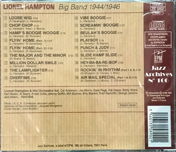 Lionel Hampton Big Band* : The Torrid Stuff (CD, Comp, RM)