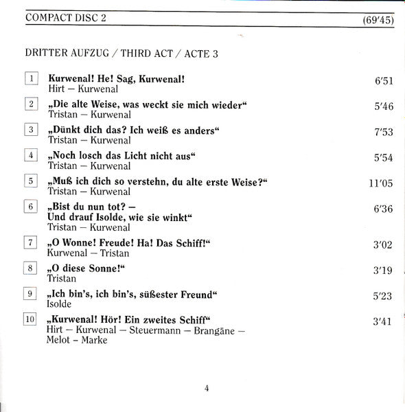 Richard Wagner, Anny Konetzni , Max Lorenz (2), Margarete Klose, Paul Schöffler, Herbert Alsen, Georg Monthy , Willy Franter, Hermann Gallos, Karl Ettl, Wilhelm Furtwängler : Tristan Und Isolde, Auszüge/Highlights (1941/1943) - Edition Wiener Staatsoper Live Vol. 11 (2xCD, Comp, Mono, RM)