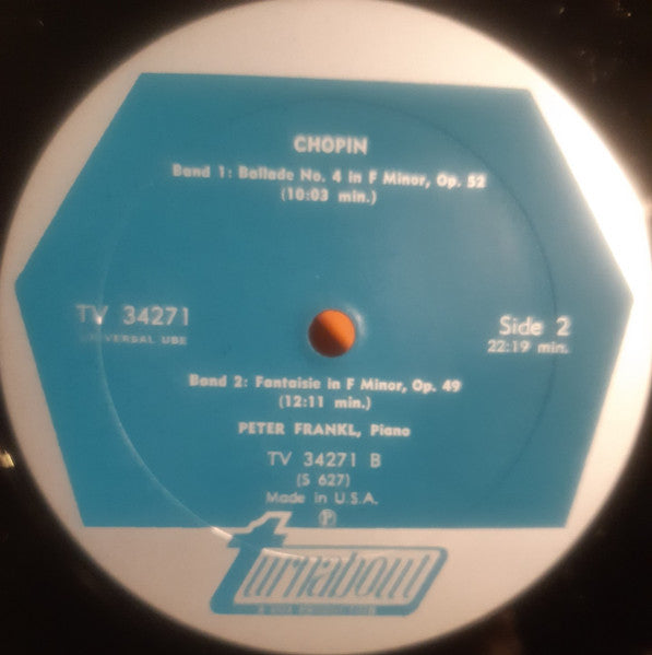 Chopin*, Peter Frankl : 4 Ballades & Fantaisie, Op.49 (LP, Mono)