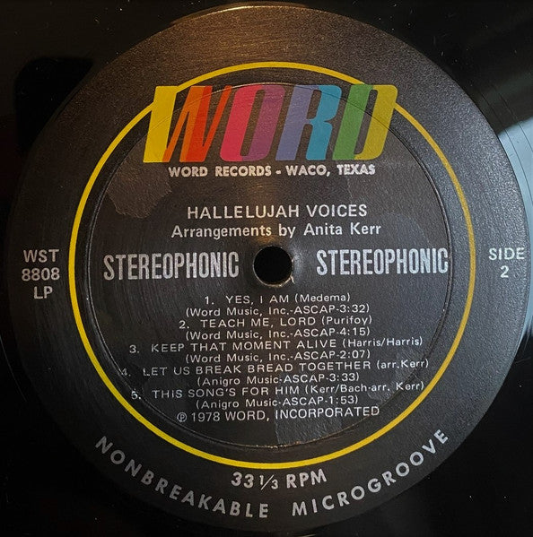 Anita Kerr : Hallelujah Voices (LP, Album)