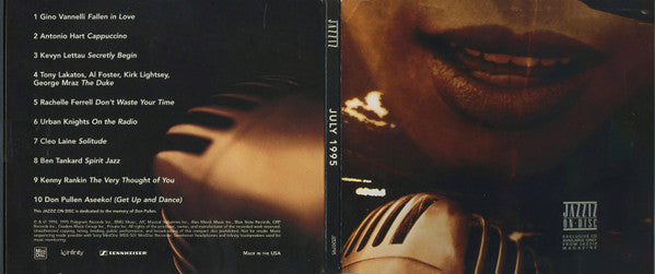 Various : Jazziz Magazine On-Disc - July 1995 (CD, Promo)