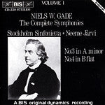 Niels W. Gade*, Stockholm Sinfonietta, Neeme Järvi : The Complete Symphonies, Volume 1 - No.3 In A Minor / No. 4 In B Flat (CD)