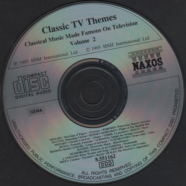 Various : Classic TV Themes: Classical Music Made Famous On Television (CD, Comp)