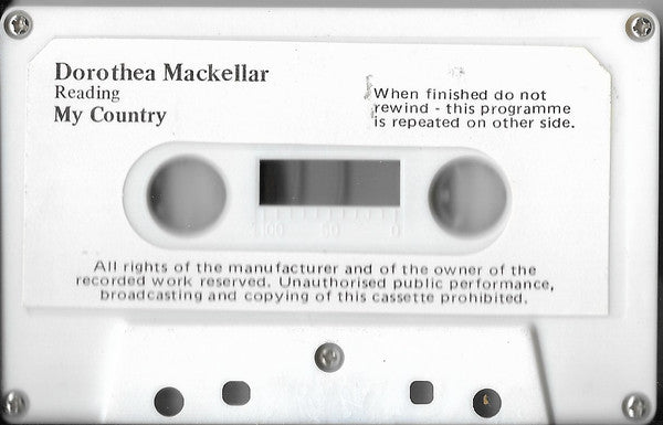 Dorothea Mackellar : My Country (Cass, Album, Whi)