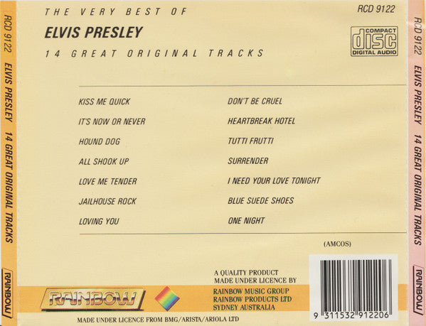 Elvis Presley : The Very Best Of Elvis Presley (CD, Comp)