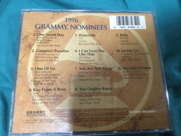 Various : 1996 Grammy Nominees (CD, Comp)
