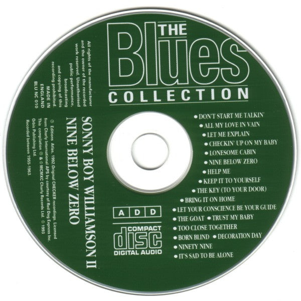 Sonny Boy Williamson II* : Nine Below Zero (CD, Comp)