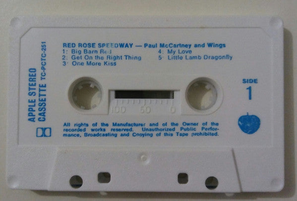 Wings (2) : Red Rose Speedway (Cass, Album)