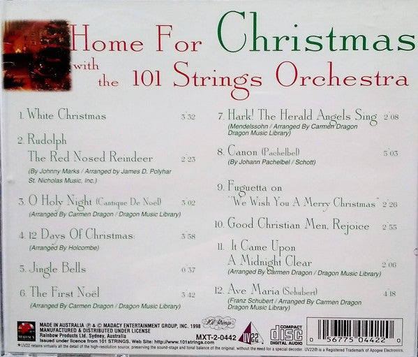 101 Strings : Home For Christmas With The 101 Strings Orchestra (CD, Album)