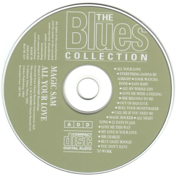 Magic Sam : All Your Love (CD, Comp)