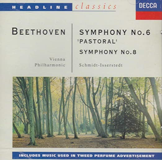 Ludwig van Beethoven, Wiener Philharmoniker, Hans Schmidt-Isserstedt : Symphonies 6 'Pastoral' & 8 (CD, Album)