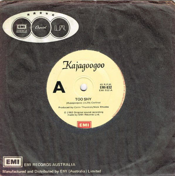 Kajagoogoo : Too Shy (7", Single)