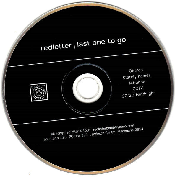 Redletter (2) : Last One To Go (CD, EP)