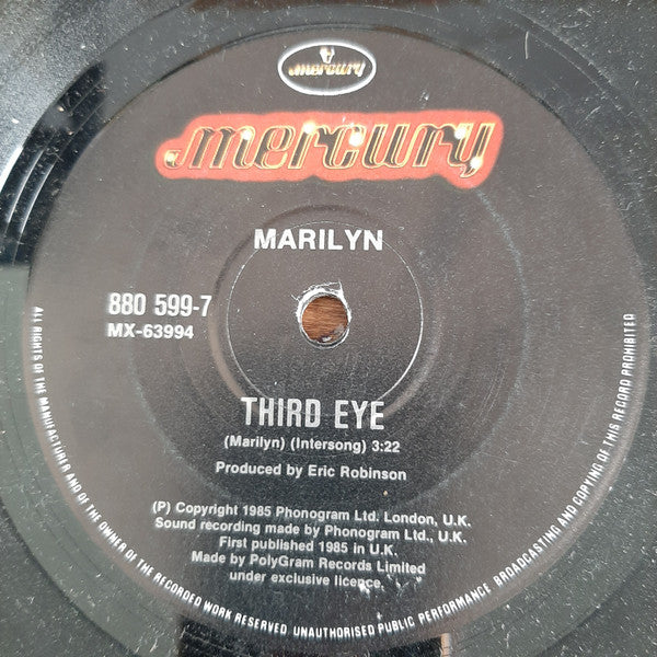 Marilyn : Baby U Left Me (In The Cold) (7", Single)