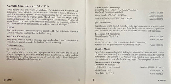 Camille Saint-Saëns : The Best Of Saint-Saëns (CD, Comp)