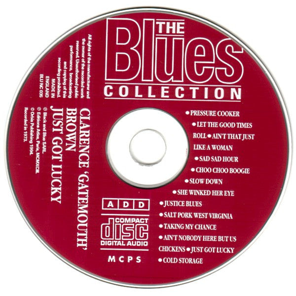 Clarence "Gatemouth" Brown : Just Got Lucky (CD, Comp, RM)