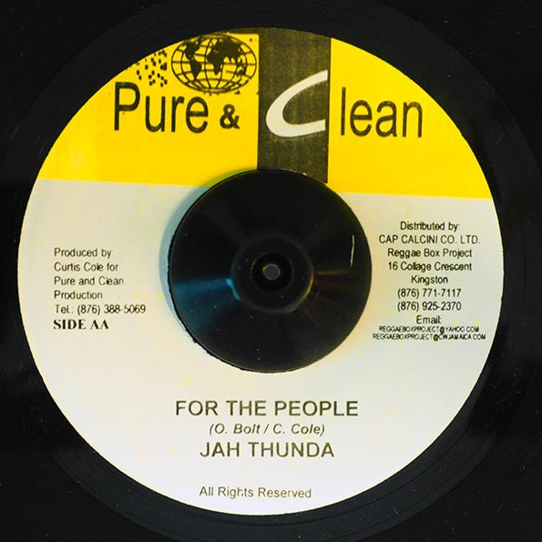 Jah Thunder / Pinchers : For The People / Man A Gangsta (7")