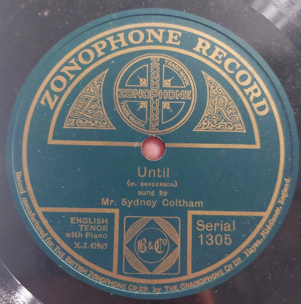 Sydney Coltham : Ninetta / Until (Shellac, 10", RP)