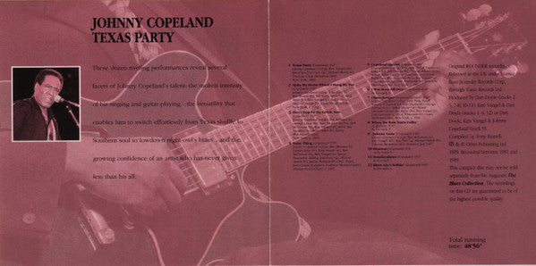 Johnny Copeland : Texas Party (CD, Comp, RM)
