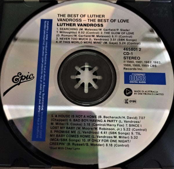 Luther Vandross : The Best Of Luther Vandross The Best Of Love (2xCD, Comp, RM)