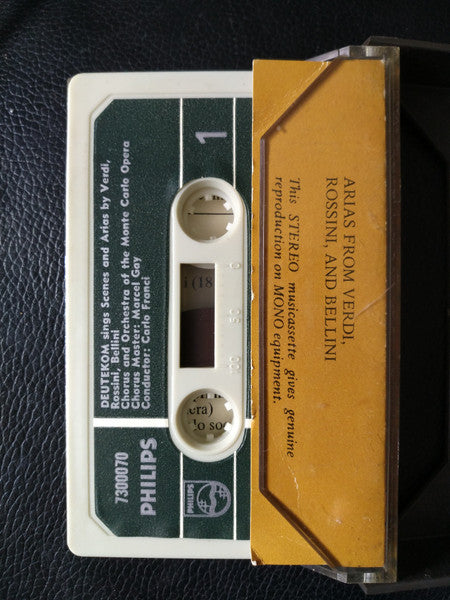 Cristina Deutekom, Bellini*, Rossini*, Verdi* : Cristina Deutekom Singt Bellini, Rossini, Verdi (Cass, Album)